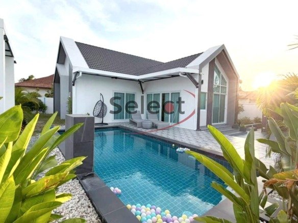 Nordic Pool Villa Mabprachan – Modern 3-Bedroom Luxury Near International Schools SST2512140 - select property pattaya