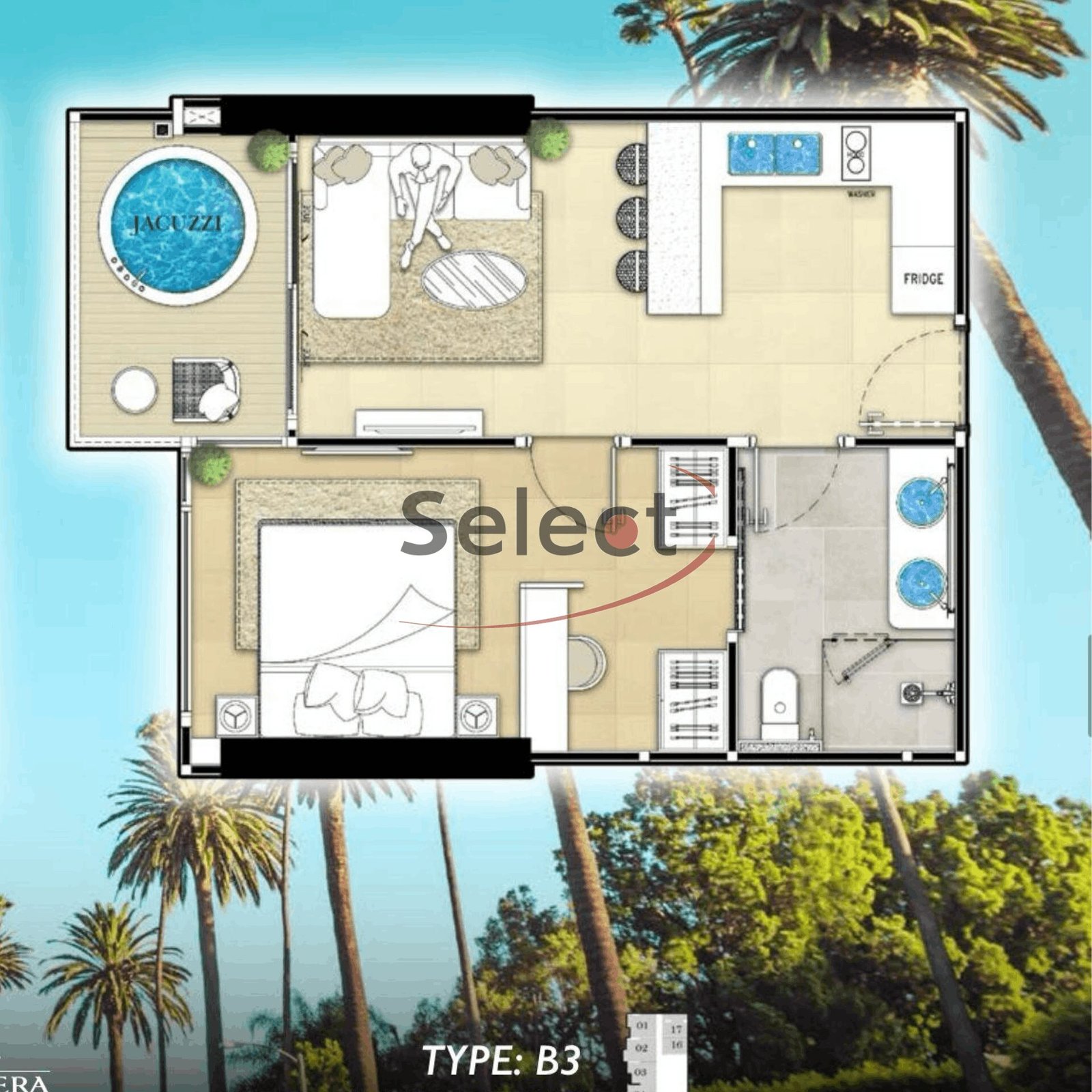 The Riviera Malibu Ultra-Luxury 23rd Floor Sea View Residence (The Hollywood Lifestyle) SSF2601147 - select property patataya