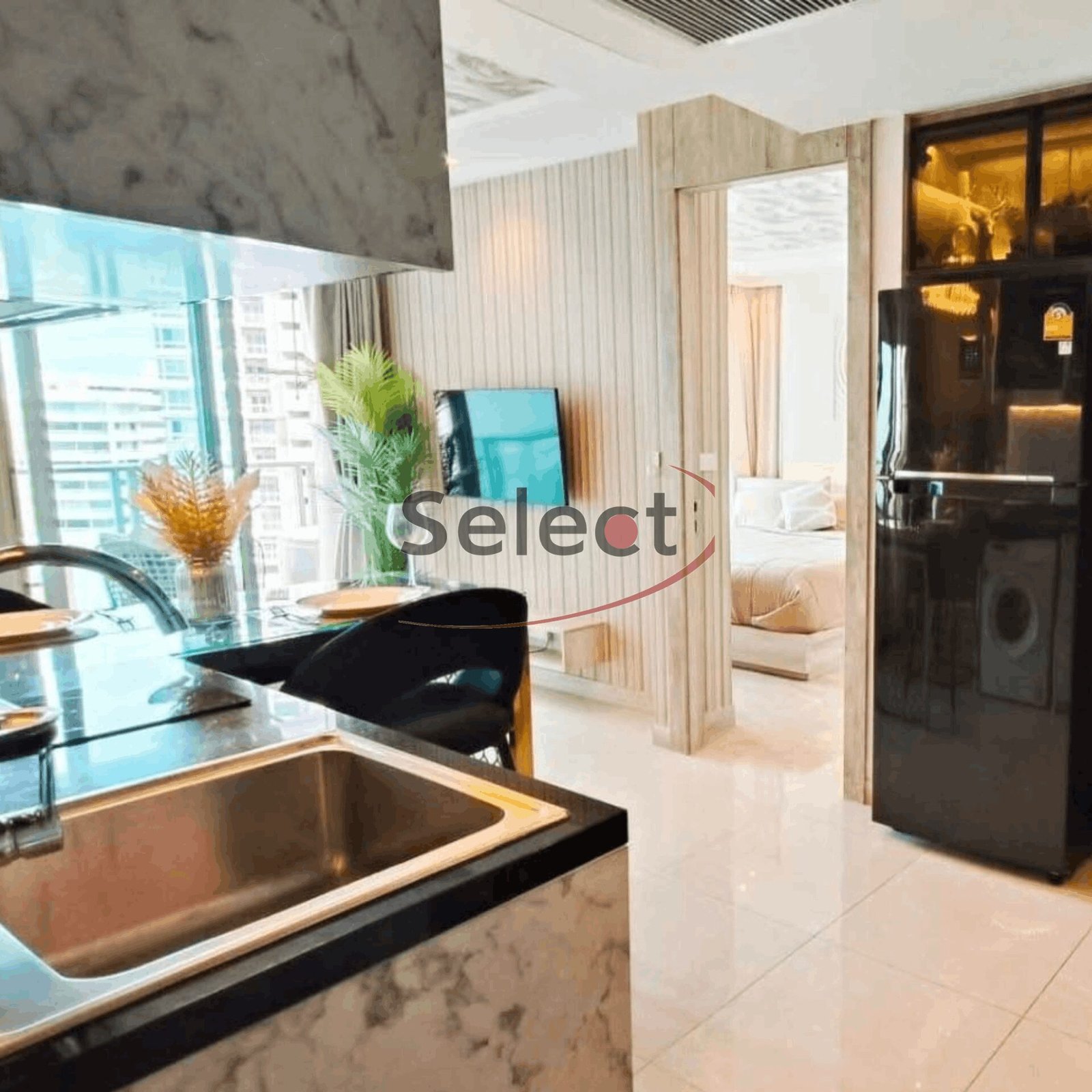 The Riviera Monaco Ultra-Luxury 1-Bedroom Corner Unit with Private Balcony Jacuzzi RS251274 - select property pattaya