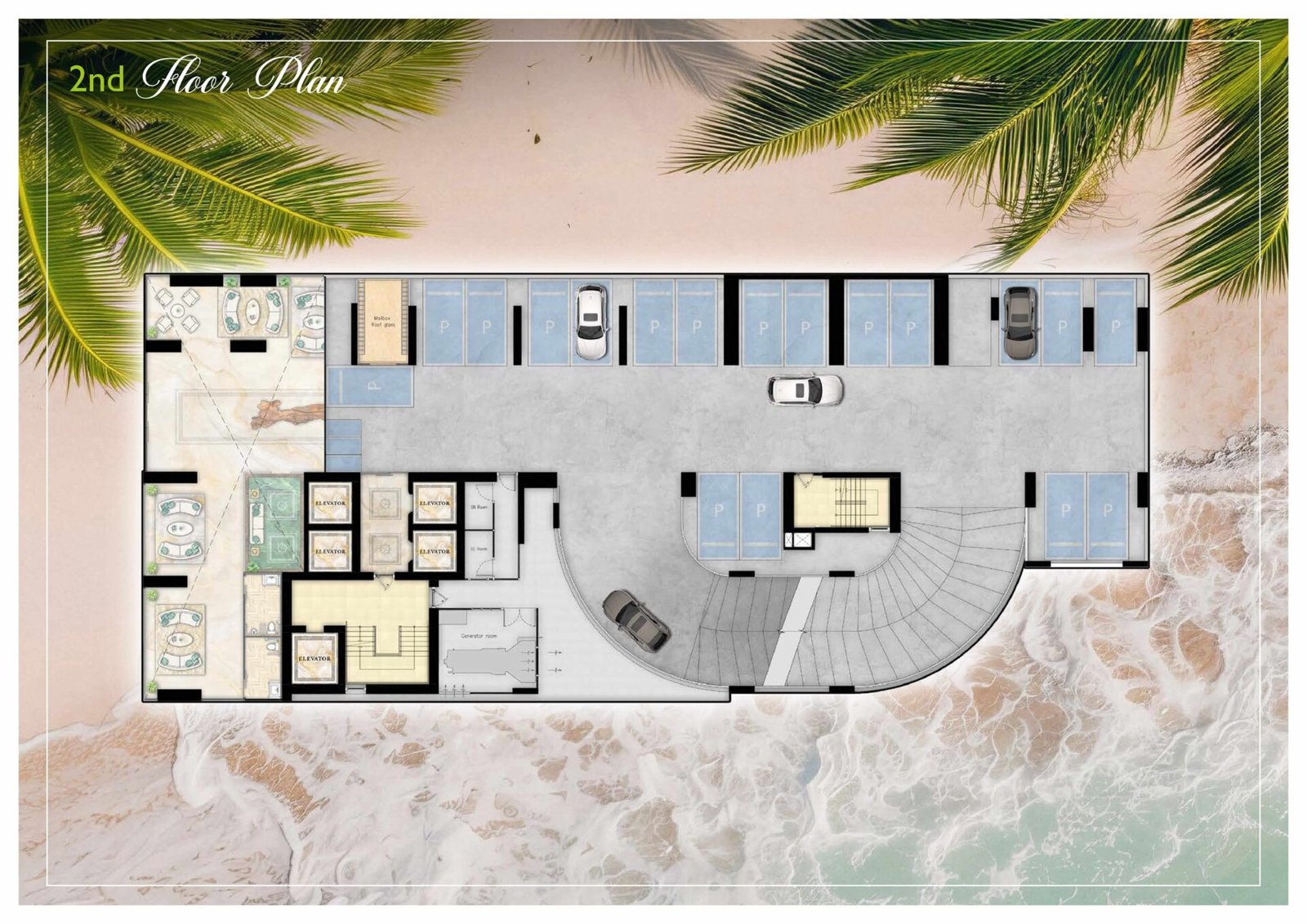 the riviera palm beach wongamat 2nd Floor Plan