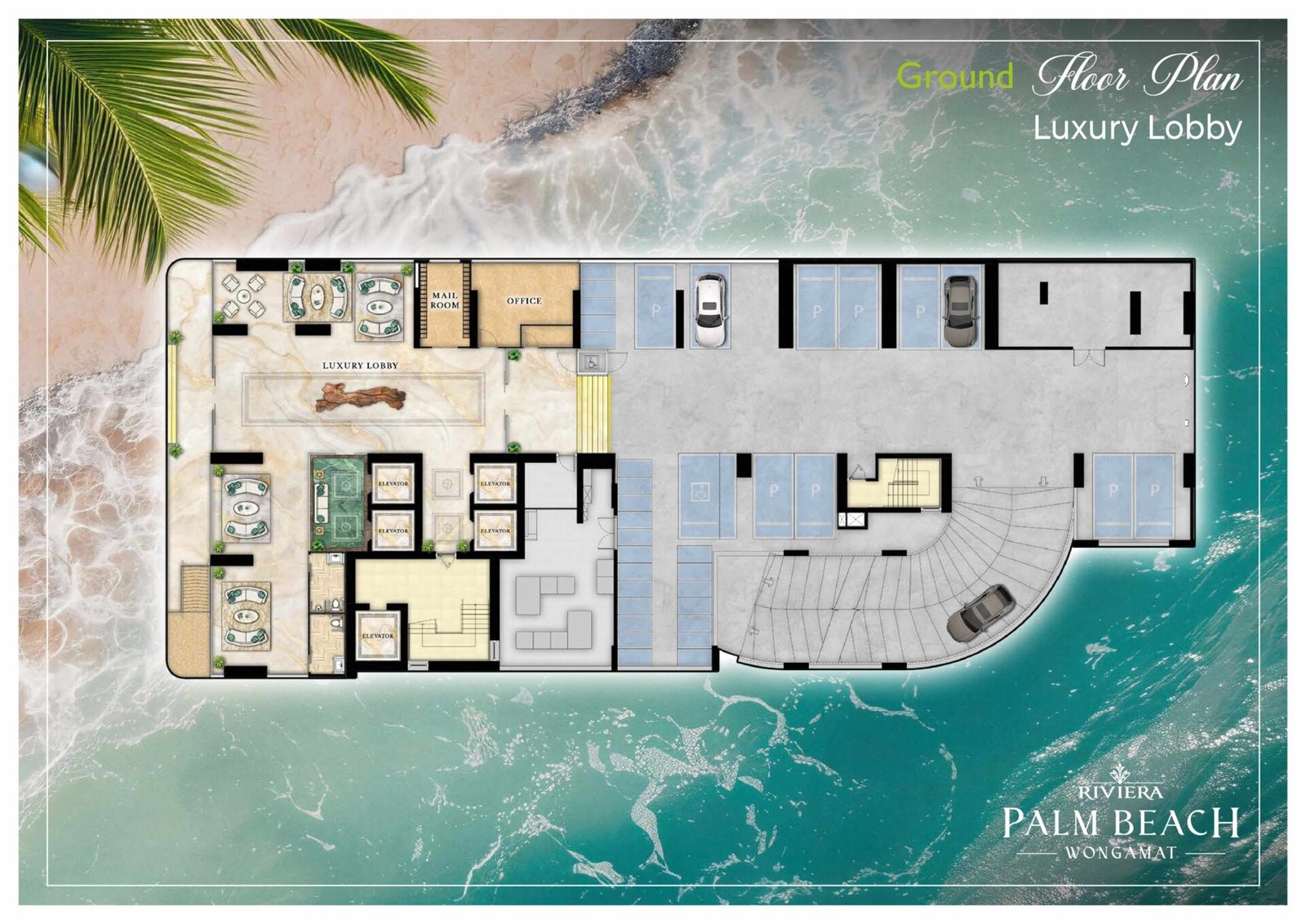 the riviera palm beach wongamat Floor Plan