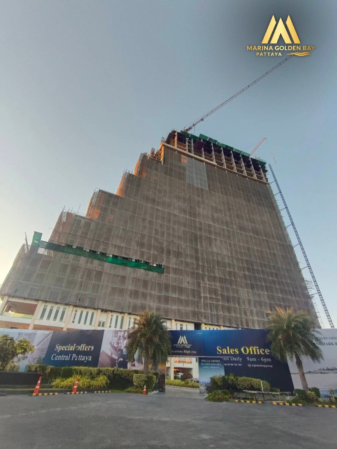 Marina Golden Bay Pattaya constraction update 25 april 2026 - Select property pattaya