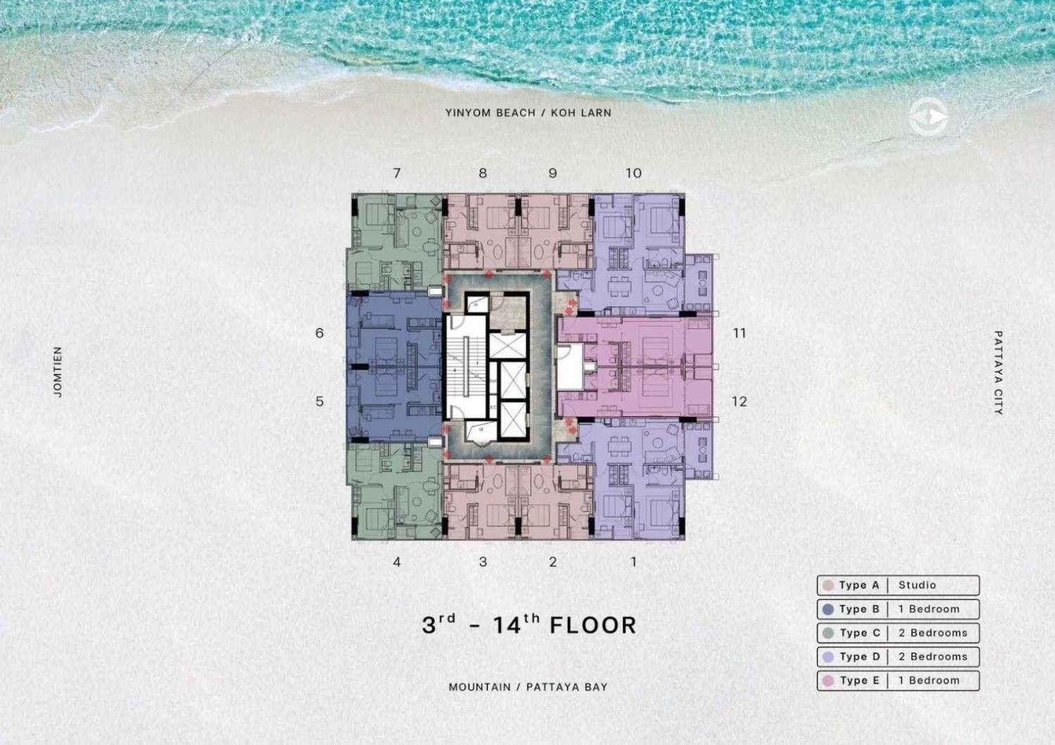 Beverly Mountain Bay pattaya 2 bedrooms 2 bathrooms (14) Beverly Mountain Bay pattaya 2 bedrooms 2 bathrooms